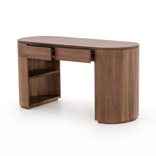 Pilar Desk in Caramel Brown Veneer