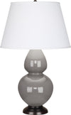 Smokey Taupe Double Gourd Table Lamp