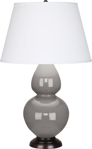 Smokey Taupe Double Gourd Table Lamp