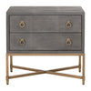 Strand Shagreen 2-Drawer Nightstand