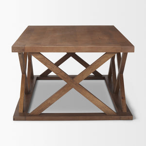 Forsey 48.0L x 28.0W x 17.5H Medium Brown Rectangle Coffee Table