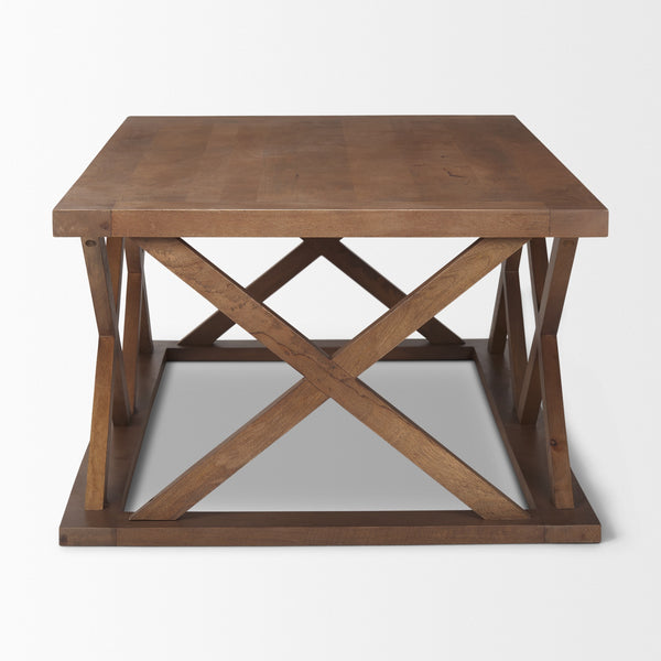 Forsey 48.0L x 28.0W x 17.5H Medium Brown Rectangle Coffee Table