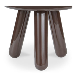 Moe's Joy Accent Table in Dark Brown Lacquer
