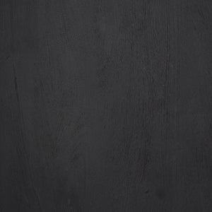 Maxine Hexagonal Black Wood Foyer Table