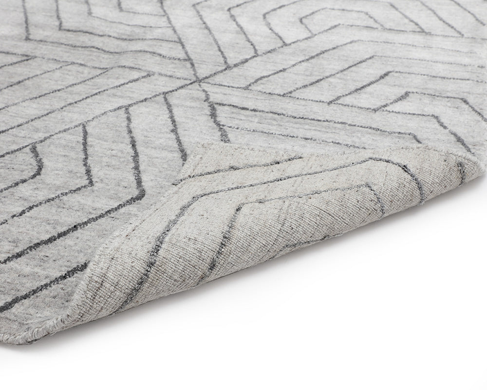 MAZEY HAND-LOOMED RUG - GREY - 9' X 12'