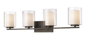 Willow 4 Light Vanity  in Olde Bronze Finish