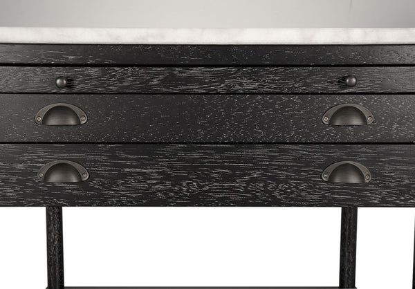 Artemio Side Table with Marble Top