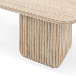 Vander Solid Wood Square End Table in Cream Washed