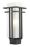Abbey Outdoor Post Light in Black Finish