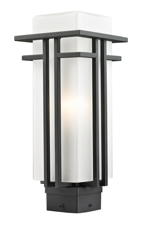 Abbey Outdoor Post Light in Black Finish