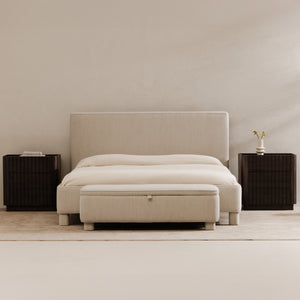 Ichigo Storage Bench in Light Grey
