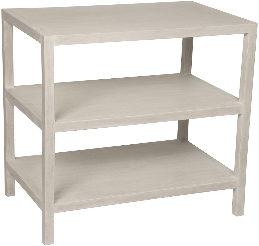 2 Shelf Side Table, White Wash