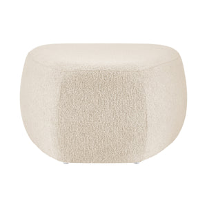 Carlese Boucle Big Ottoman, Palladian Beige