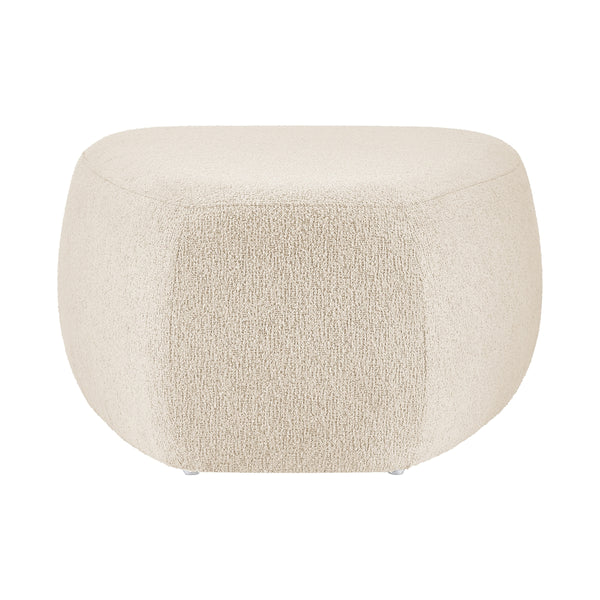Carlese Boucle Big Ottoman, Palladian Beige