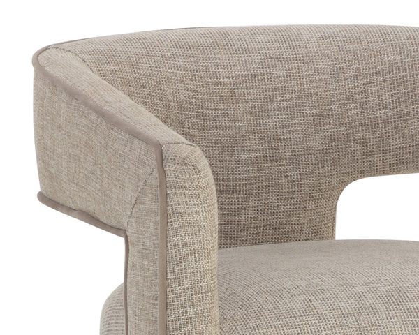 KRASNER DINING ARMCHAIR - RHAPSODY SAND