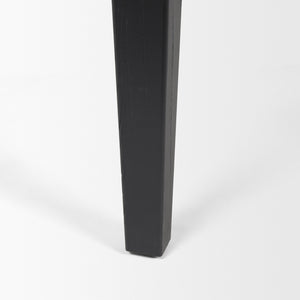 Teva Black Wood Rectangular 92" Dining Table