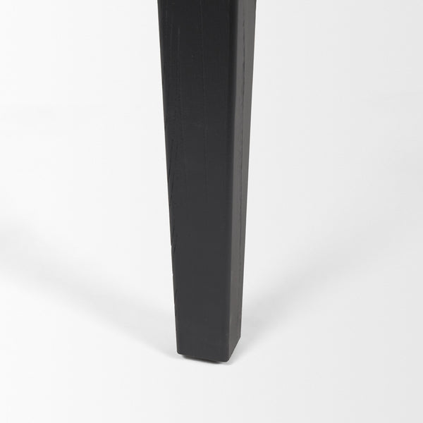 Teva Black Wood Rectangular 92" Dining Table