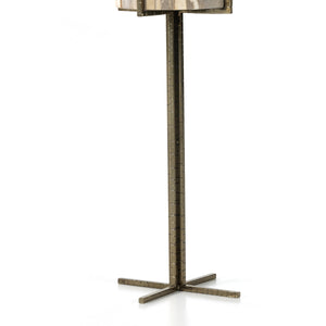 Jonty Round End Table In Petrified Wood