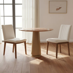 Moe's Demi Dining Chair Set of 2 in Cream