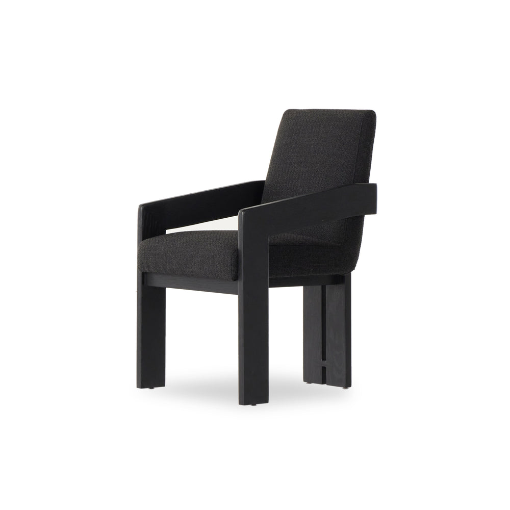 Roxy Dining Armchair In Gibson Black