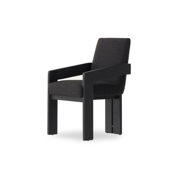 Roxy Dining Armchair In Gibson Black