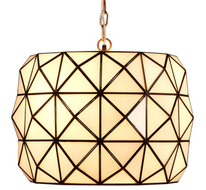 Hollywood 1-Light Glass and Metal Pendant