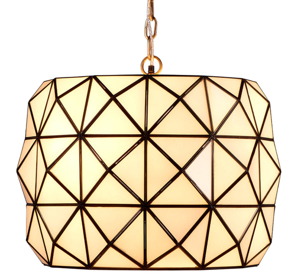 Hollywood 1-Light Glass and Metal Pendant