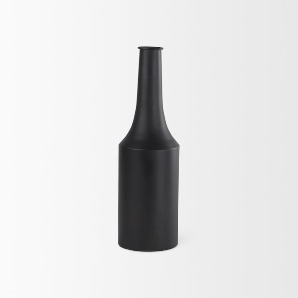 Aubrey Medium 18.0H Black Iron Flower Jug Vase