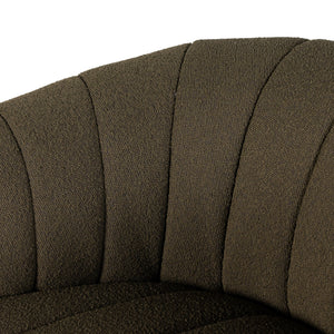 Elliana Swivel Chair - FIQA Boucle Olive