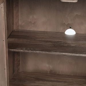 Jensen Solid Wood 4Dr Cabinet with Cane Detail
