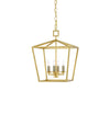 Denison Gold Small Lantern In Contemporary Gold Leaf