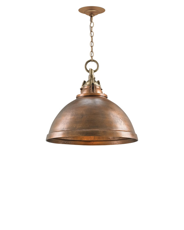 Admiral Pendant In Copper & Antique Brass