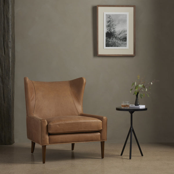 Marlow Wing Chair - Palermo Cognac
