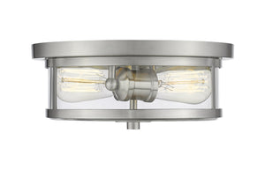 Savannah 2 Light Flush Mount in Brushed Nickel Finish