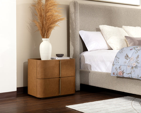 JAMILLE NIGHTSTAND - SMALL - COGNAC