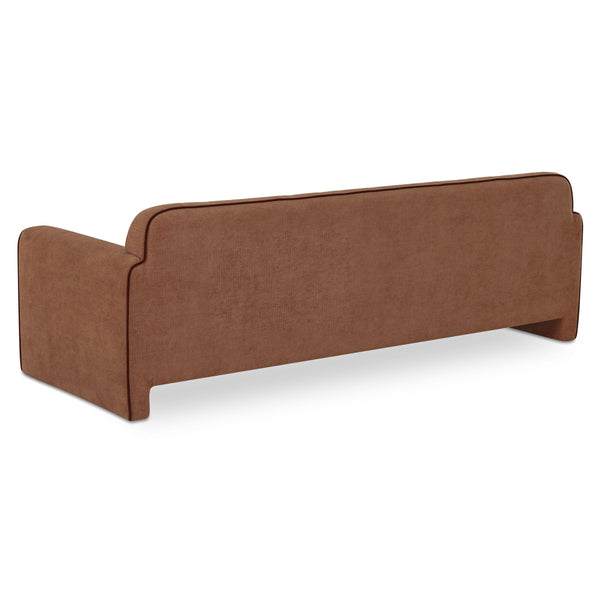 Moe's Leo Sofa in Light Brown with Rolled Arms