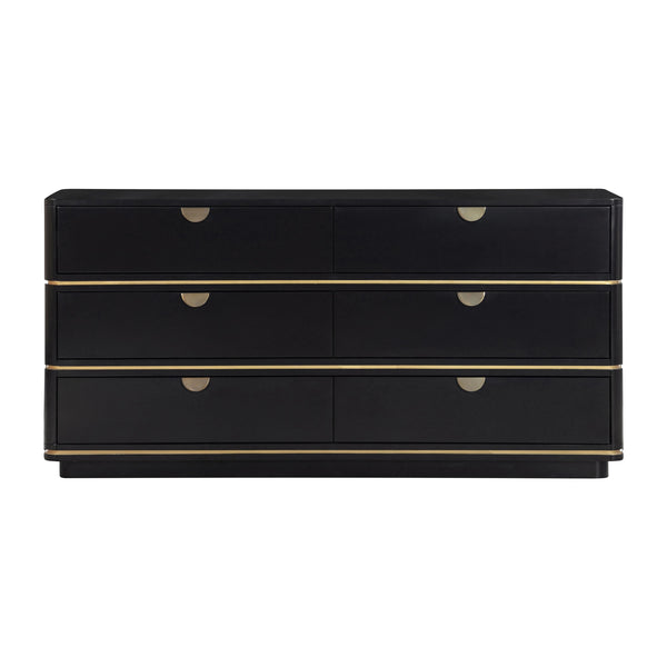 Julieta Black 6 Drawer Dresser
