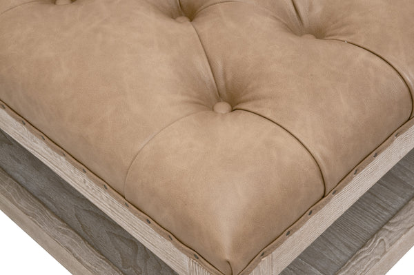 Townsend Tufted Upholstered Rectangle Coffee Table