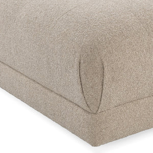 Adalynne Upholstered Square Ottoman in Buttermilk