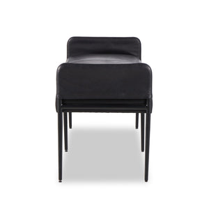 Brickel Backless Bench In Heirloom Black