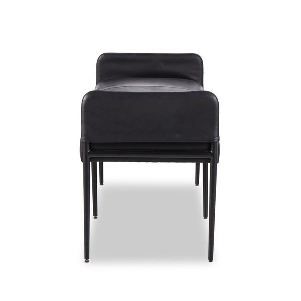 Brickel Backless Bench In Heirloom Black