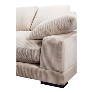 Moe's Plunge Sectional Tan with Flip Chaise
