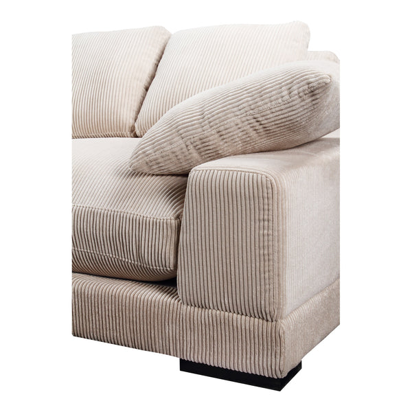 Moe's Plunge Sectional Tan with Flip Chaise