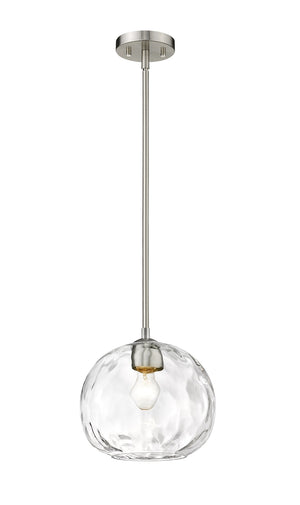 Chloe 1 Light Pendant in Brushed Nickel Finish
