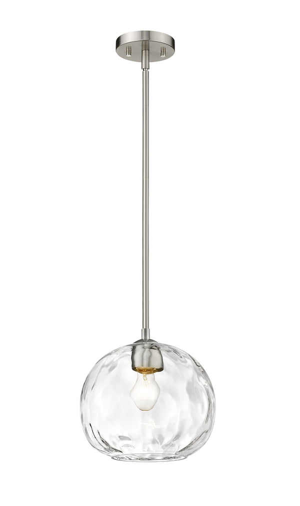 Chloe 1 Light Pendant in Brushed Nickel Finish