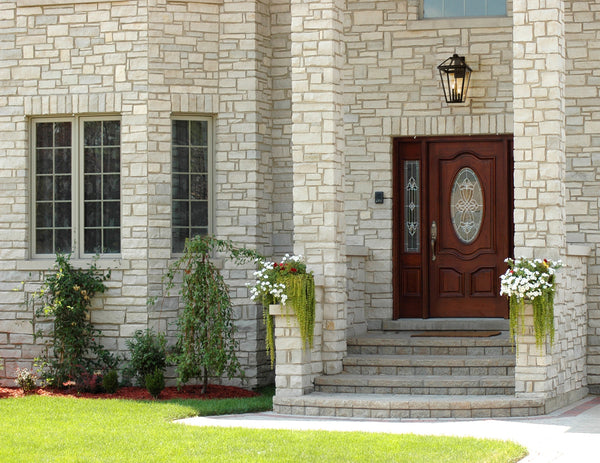 Talbot 3 Light Outdoor Wall Sconce in Rubbed Bronze Finish