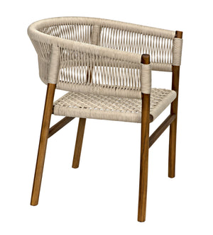 Conrad Chair, Teak with Woven Rope