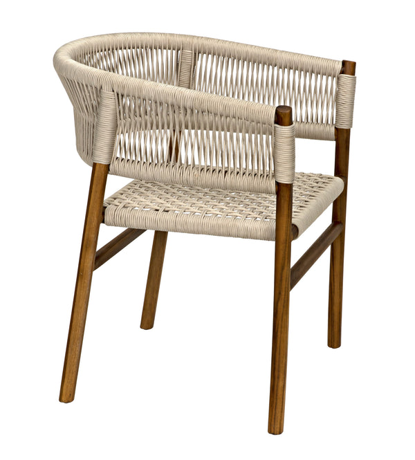 Conrad Chair, Teak with Woven Rope