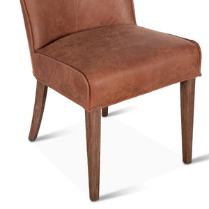 Buddy Side Chair Tan Leather