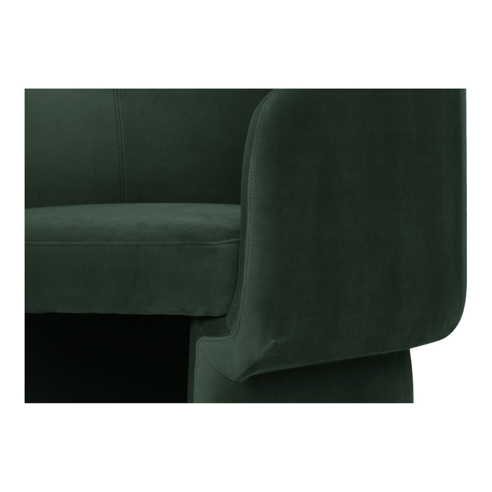 Moe's Franco Chair in Dark Green
